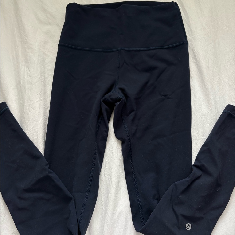 lululemon Navy Wunder Under Train Leggings